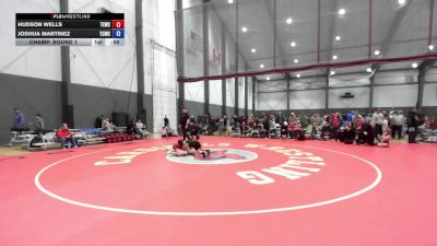 U10 FK - 77 lbs Champ. Round 1 - Joshua Martinez, Twin City Wrestling Club vs Hudson Wells, Takedown Express Wrestling Club