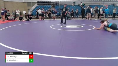 109 lbs Cons. Round 6 - Jaxton Kimling, Hudson vs Sam Westfall, Crown Point