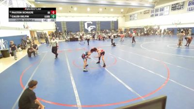 106 lbs Cons. Round 6 - Paxton Schulte, Riverside Rascals vs Caleb Delfin, Lion Of Judah Wrestling Academ