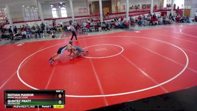 174 lbs Cons. Round 2 - Nathan Mansor, Grand Valley State vs Quintez Pratt, Wilmington