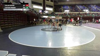 106 lbs Quarterfinal - Dillan Boyer, Blythewood vs Taylon Winker, Catawba Ridge