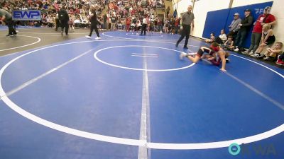 76-80 lbs Rr Rnd 1 - Grayson Stultz, Caney Valley Wrestling vs Luke Buzzard, Grove Takedown Club