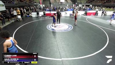 136 lbs Cons. Round 2 - Curren Lane, California vs David Oliver Iii, The Grappling Group