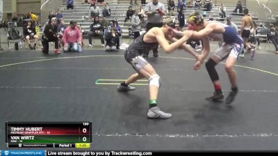 130 lbs Semis (4 Team) - Van Wirtz, SAW vs Timmy Hubert, Michigan Grappler RTC