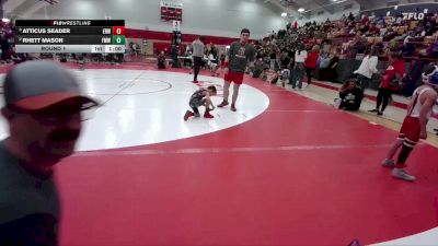 48-50 lbs Round 1 - Rhett Mason, Fort Morgan WC vs Atticus Seader, Eaton Reds WC