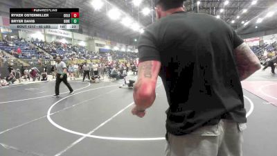 62 lbs Consi Of 8 #2 - Ryker Ostermiller, Colorado Hammers vs Bryer Davis, Dove Creek WC