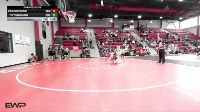 175 lbs Quarterfinal - Ty Thrasher, COWETA vs Paxton Dunn, CROSSINGS CHRISTIAN