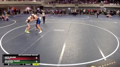 285 Championship Bracket Quarterfinal - Jack Bauer, Eastview vs Braeden Maxey, Mounds View