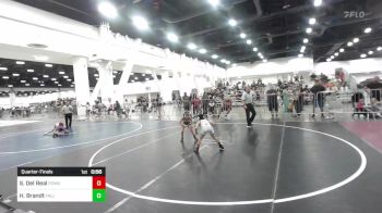 58 lbs Quarterfinal - Sier Del Real, Pomona Elite vs Hudson Brandt, Fallon Outlaws WC