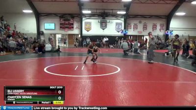 4 lbs Quarterfinal - Eli Ussery, Camp Point Youth Wrestling vs Chaycen Senas, WBNDD