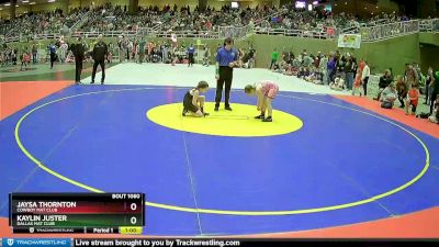 80 lbs Quarterfinal - Kaylin Juster, Dallas Mat Club vs Jaysa Thornton, Cowboy Mat Club