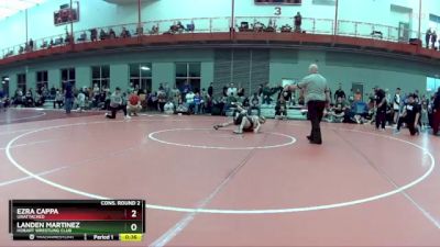 75 lbs Cons. Round 2 - Landen Martinez, Hobart Wrestling Club vs Ezra Cappa, Unattached