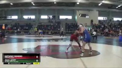 133 lbs Quarterfinal - Zach Levey, Alfred State College vs Anthony Romero, Oneonta State