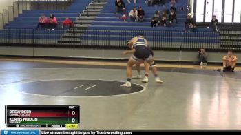 184 lbs Round 3 - Kurtis Modlin, Dubuque vs Drew Deer, Cornell College