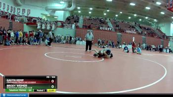 100 lbs Cons. Round 4 - Gavyn Kemp, Contenders Wrestling Academy vs Brody Weimer, Noblesville Wrestling Club