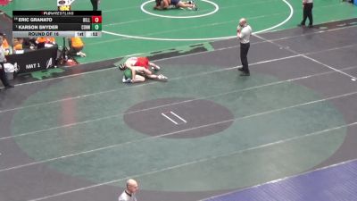 140 lbs Round Of 16 - Eric Granato, Belle Vernon vs Karson Snyder, Connellsville