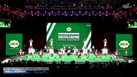 Temple University [2026 All Girl Division IA - Game Day Semis] 2026 UCA & UDA College Cheerleading and Dance Team National Championship