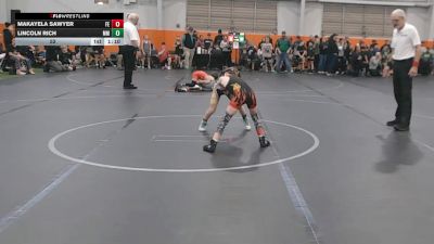 52 lbs Finals (2 Team) - Makayela Sawyer, Firebird Elite vs Lincoln Rich, Meridian Maniacs