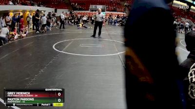 48 lbs Quarterfinal - Paxton Parsons, Independent vs Grey Moenich, Felix Wrestling Academy