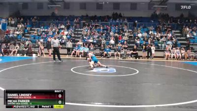 106 lbs Quarterfinals (8 Team) - Daniel Lindsey, Vancleave High School vs Micah Parker, Oxford High School