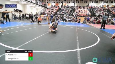 58 lbs Quarterfinal - Kyler Naifeh, Raw Wrestling Club vs Lane Caughron, Tahlequah Wrestling Club