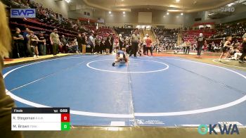 64 lbs Final - Ross Stegeman, R.A.W. vs Mattheus Brown, Tonkawa Takedown Club