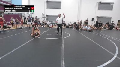 100 lbs Round 1 (6 Team) - Marcarlo Mannello, GPS Blue vs Carson Kirk, Keystone Krush