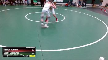 150 lbs Cons. Round 1 - Thiago Romero, Wyoming vs Aiden Jankowski, Top Of The Rock Wrestling Club