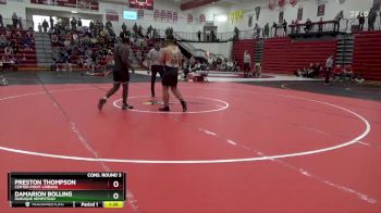 190 lbs Cons. Round 3 - Damarion Bolling, Dubuque Hempstead vs Preston Thompson, Center Point-Urbana