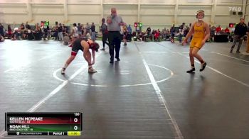 130 lbs Round 3 (6 Team) - Kellen McPeake, South Hills vs Noah Hill, Ohio Gold 10K