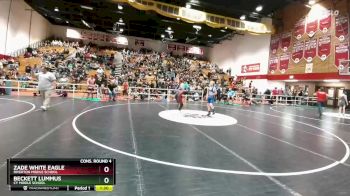 110 lbs Cons. Round 4 - Beckett Lummus, CY Middle School vs Zade White Eagle, Riverton Middle School