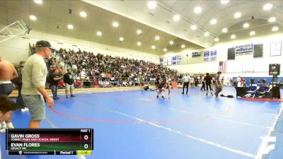 132 lbs Champ. Round 1 - Gavin Gross, Torrey Pines High School Wrest vs Evan Flores, Legacy WC