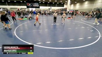 96 lbs Champ. Round 2 - Hayden Bessette, Pursuit Wrestling Minnesota vs Brahnan Heidt, MATPAC Wrestling Club