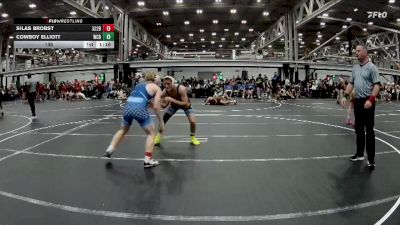 138 lbs Round 2 (8 Team) - Cowboy Elliott, Wrecking Crew Blue vs Silas Brobst, Team 302 Blue