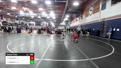 190 lbs Quarterfinal - Tayel Guzman, New Bedford vs Jose Bethel, Chelmsford