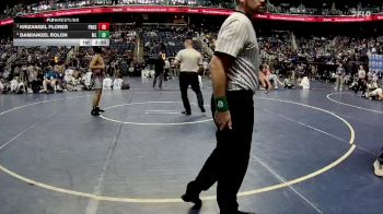 4A 165 lbs Semifinal - Krizangel Flores, Porter Ridge High School vs DamiAngel Rolon, Mallard Creek High School