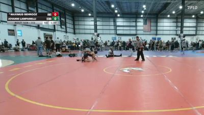 113 lbs Cons. Round 5 - Maximus Behrooz, Richmond Wrestling Club vs Jovanni Lamparelli, East Carolina Wrestling Academ