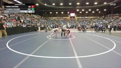 170 lbs Quarterfinal - Carbon Frazier, DeSoto Hs vs Kirra Stevens, Great Bend Hs