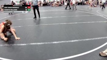 88 lbs Round 2 (6 Team) - Hudsyn Williams, Wrecking Crew vs Joey Marchessealt, New England Gold