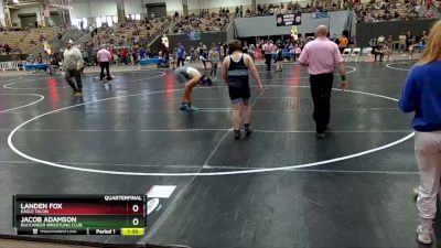 205 lbs Quarterfinal - Landen Fox, Eagle Talon vs Jacob Adamson, Buccaneer Wrestling Club