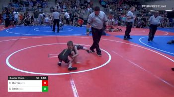 43 lbs Quarterfinal - Camon Martin, Keystone Kids Wrestling Club vs Brody Beals, Salina Wrestling Club (SWC)