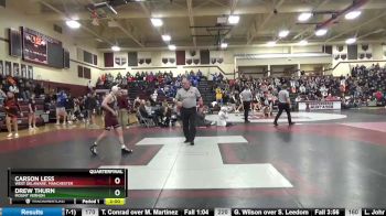 120 lbs Quarterfinal - Carson Less, West Delaware, Manchester vs Drew Thurn, Mount Vernon