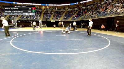 124 lbs Consy 2 - Molly Sowers, Boiling Springs vs Lauren Porterfield, Connellsville