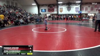 Bracket 9 lbs Quarterfinal - McKinley Stecher, L-M Junior Wrestling Club vs Emrie Charbonneau, Fort Madison Wrestling Club