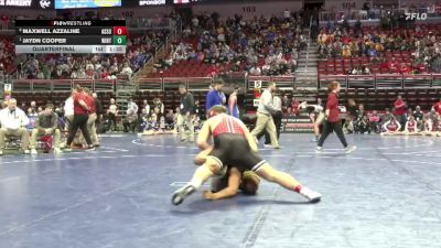2A-285 lbs Quarterfinal - Jaydn Cooper, Winterset vs Maxwell Azzaline, Assumption, Davenport