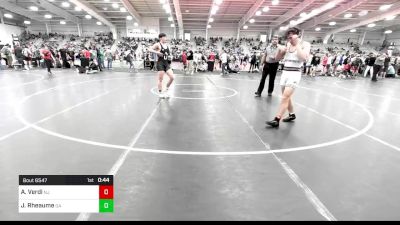 160 lbs Consi Of 16 #2 - Anthony Verdi, NJ vs Jake Rheaume, GA