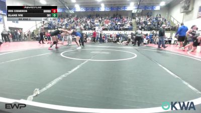 138 lbs Rr Rnd 3 - Iris Cisneros, Skiatook Youth Wrestling vs Blaike Ivie, Salina Wrestling Club