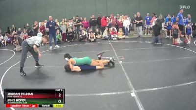 80 lbs Cons. Round 1 - Jordan Tillman, Dixie Hornets vs Iphis Roper, JET Wrestling Club