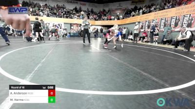 70 lbs Round Of 16 - Avalynn Anderson, Redskins Wrestling Club vs Masen Harms, Noble Takedown Club