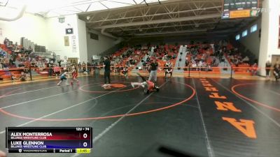 74 lbs Round 1 - Alex Monterrosa, Billings Wrestling Club vs Luke Glennon, Billings Wrestling Club